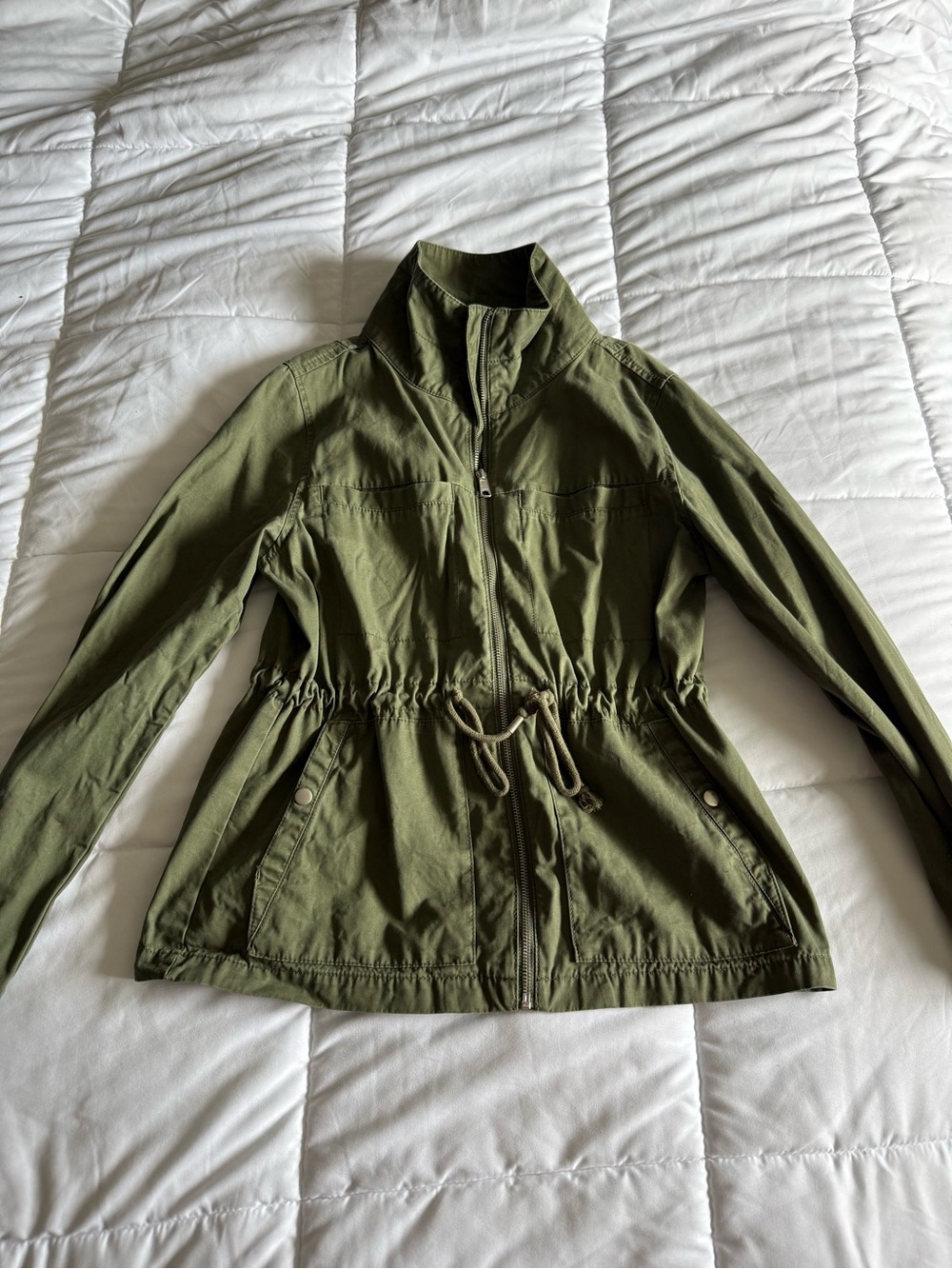 Old Navy Olive Green Drawstring Utility Jacket